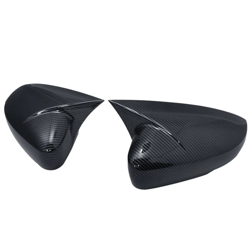2 Pcs For Volkswagen VW Polo MK5 6R 6C 2009-2017 ABS Side Rearview Wing Mirror Cover Caps Shell Trim OX Horn Style Exterior