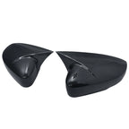 2 Pcs For Volkswagen VW Polo MK5 6R 6C 2009-2017 ABS Side Rearview Wing Mirror Cover Caps Shell Trim OX Horn Style Exterior