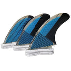UPSURE FCS 2 G5 Fins Tri Fins Thruster Surfboard Fins Surfing Fins Honeycomb Fibreglass Double Tabs 2 Fin Surf 3 Fins (M Size)