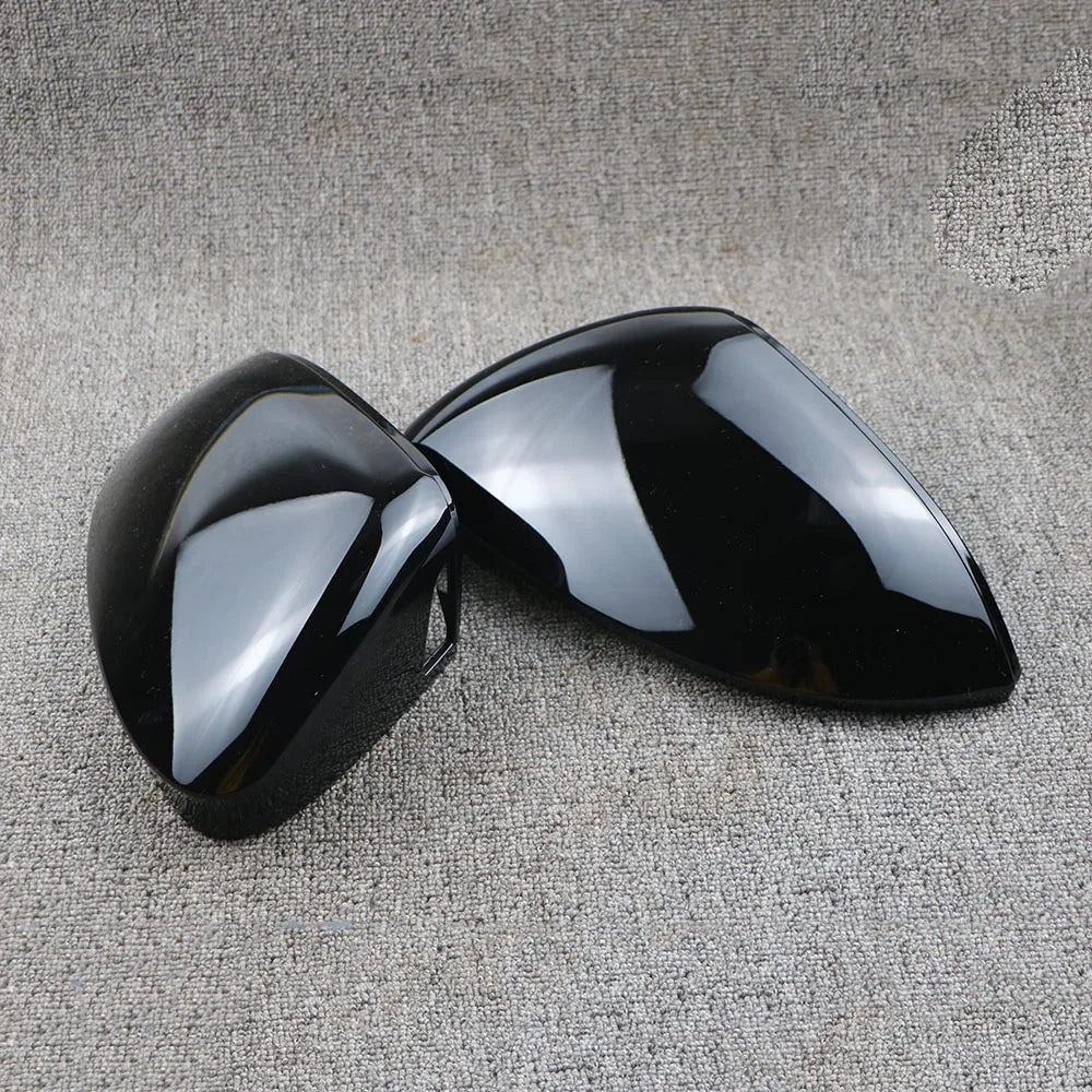 VW Golf 8 MK8 2020 Side Mirror Cover Caps Pair, Black, Blind Spot Assist Compatible