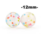 LOFCA 100Pcs/lot 12MM Round Shape Silicone Beads Used in jewelry making Necklace Bracelets Keychain Jewelry accessories