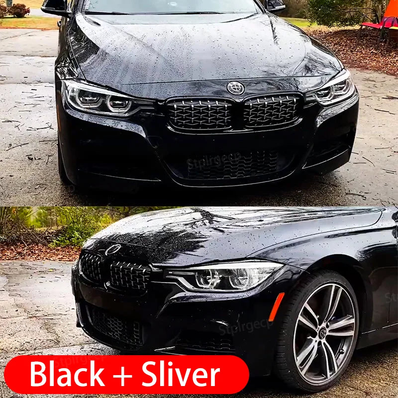 Diamond Front Bumper Kidney Grill Double Slat Racing Sport Grille for BMW 3 series F30 F31 F35 2011-19 Car Accessories