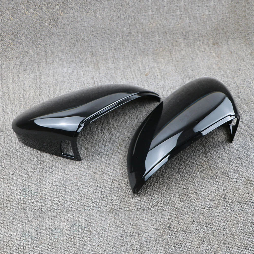 VW Golf 8 MK8 2020 Side Mirror Cover Caps Pair, Black, Blind Spot Assist Compatible