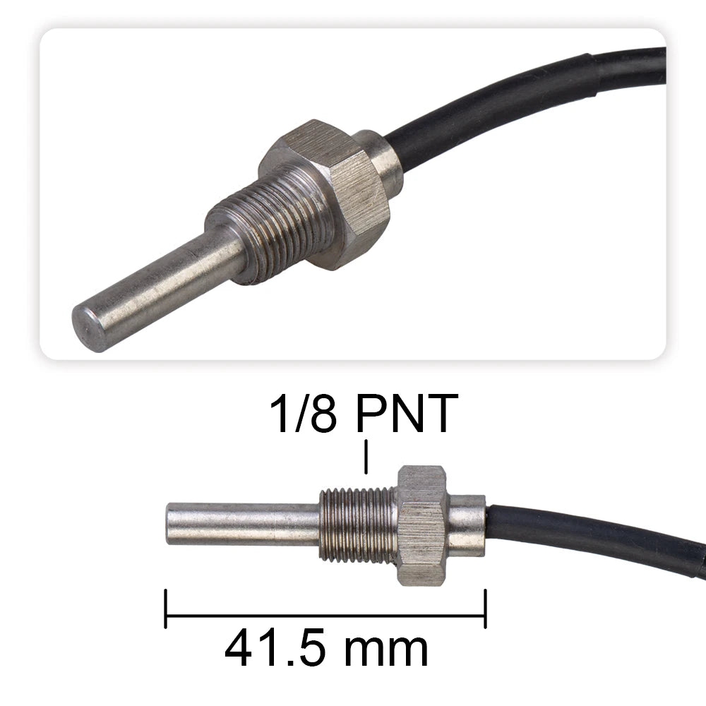 12v Dc 1/8 Npt Auto digital water temp Meter Square water temperature gauge Skyline WRX Evo MPS with Joint Pipe Sensor Adapter