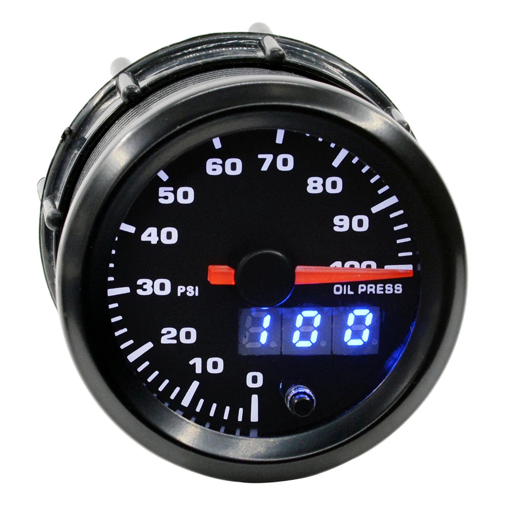 Dragon 52mm Car 7 Colors LED   Dual Display Boost Water Oil Temp Pressure Meter Volt Air Fuel Ratio EGT Gas Tachometer RPM Gauge