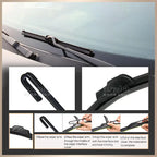 For Fiat Panda 169 2003-2012 2004 2005 2006 2007 Wiper Front&Rear Wiper Blades Windshield Windscreen Window Brushes 22"+16"+13"