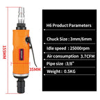 HIFESON Air Die Grinder Grinding Mill Pneumatic Engraving Machine Polishing Machine Tools Engraving Tool