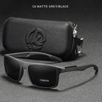 KDEAM Rectangular Ultra Light TR90 Sunglasses Men Polarized Wholesale