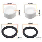 HEPPE Bike Brake Ceramics Piston for SHIMANO M640 M810 M6120 M7120 M8020 M8120 M9120 Saint M820 Brake Calipers 4 Pistons w/ Seal