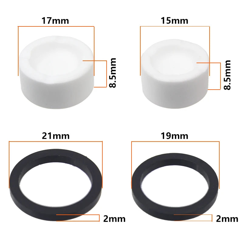 HEPPE Bike Brake Ceramics Piston for SHIMANO M640 M810 M6120 M7120 M8020 M8120 M9120 Saint M820 Brake Calipers 4 Pistons w/ Seal