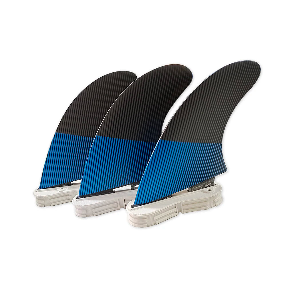 UPSURE FCS 2 G5 Fins Tri Fins Thruster Surfboard Fins Surfing Fins Honeycomb Fibreglass Double Tabs 2 Fin Surf 3 Fins (M Size)