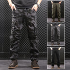 Men's Cargo Jogger Pants Loose Fit Hiking Sweatpants, Army Green/Yellow, Sizes 29-44