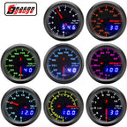 Dragon 52mm Car 7 Colors LED   Dual Display Boost Water Oil Temp Pressure Meter Volt Air Fuel Ratio EGT Gas Tachometer RPM Gauge