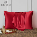 DISANGNI 22 Momme 100% Natural Mulberry Silk Pillowcase for Hair and Skin - Double-Sided Pure Silk, Invisible Zipper Design, 1PC