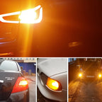 AUXITO 2pcs No Hyper Flash T20 W21W WY21W 7440 7440NA LED Turn Signal Light Bulbs Canbus Error Free Car Lamp Amber