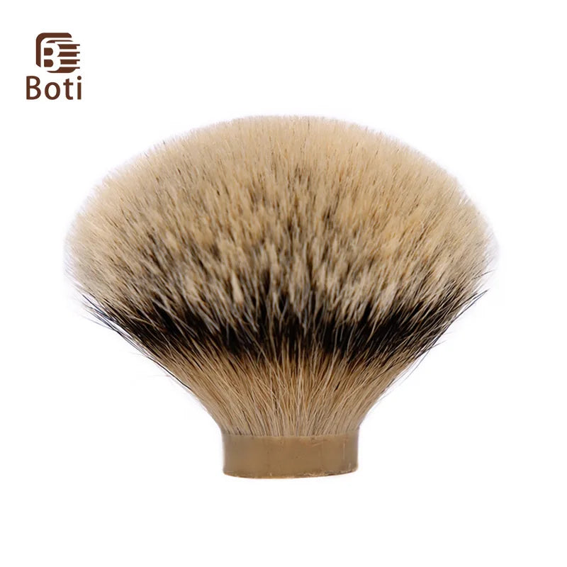 Boti Brush-SHD Leader Silvertip Badger Hair Knot Shaving Brush Bulb Shape Men's Beard Tool Shaving Knot Handmade