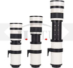 JINTU 420-800mm f/8.3 super telephoto zoom lens, mount options for Canon/Nikon/Sony