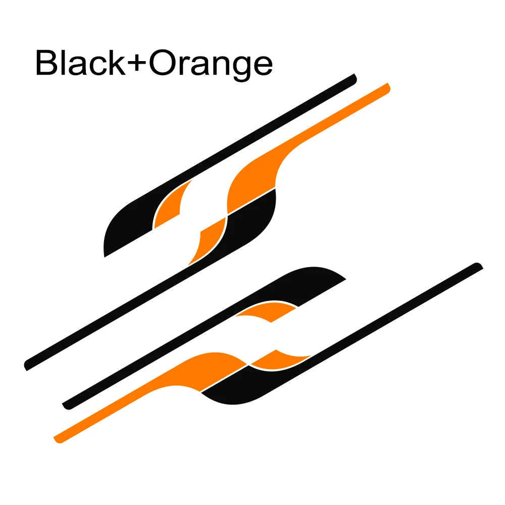 4PCS Car Long Side Stickers Graphics Camper Van Auto Racing Decals For Fiat Ducato Vinyl Film Accessories DIY Decoration