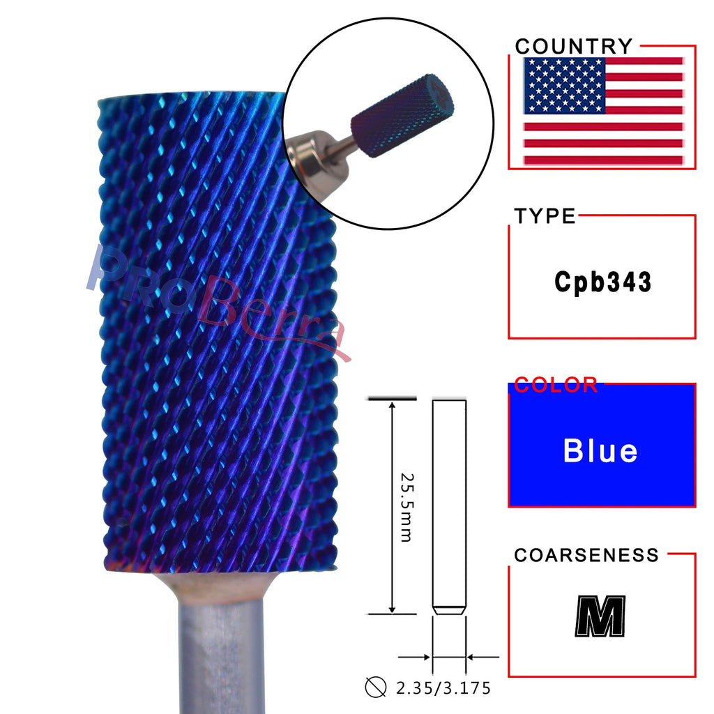 RolinStar 6.6 Large Barrel Silver  steel Carbide High quality remove gel polish 4XC acrylic