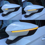 For SEAT Leon Mk3 5F Ibiza Mk5 KJ Arona 2018 Dynamic LED Turn Signal Side Mirror Indicator Sequential Light Blinker