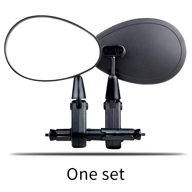 EasyDo Bicycle Handlebar 360 Rotation Wide-range Adjust-rearview Mirror Left and Right Reflector 17-24.5MM PC Anti-drop MTB