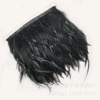Wholesale 10 Meter 10-15CM 4-6inch Chicken Rooster Tail Feathers Trims Strip for Wedding Party Clothing Rooster Feather Trim