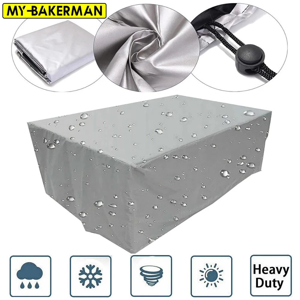 Waterproof Garden Furniture Covers, Rain and Snow Cover, Chair Covers for Sofa, Table and Chair, Dust Proof, Outdoor, 55 Sizes