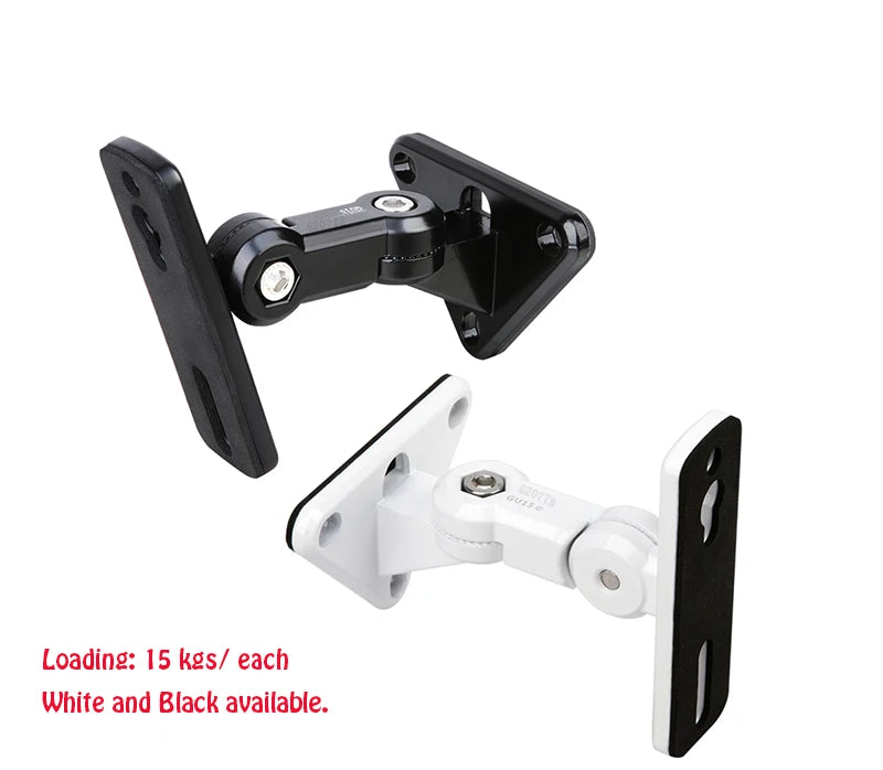 (1pair=2 piece) GU15A new universal 304 stainless steel alloy sound SPEAKER WALL bracket mount Audio stand hanger Load 15kg