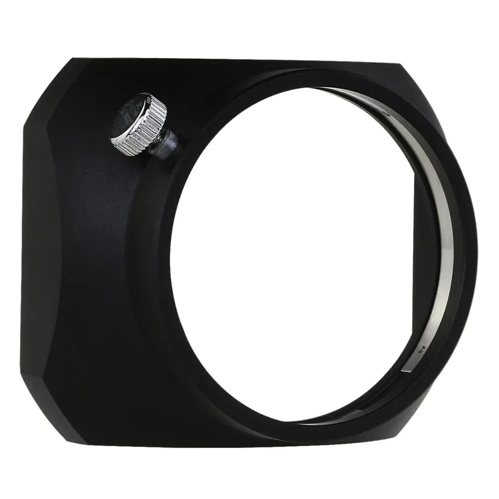 Haoge LH-M47B Metal Lens Hood Shade for Olympus M.ZUIKO Digital 12mm f/2 Lens Black