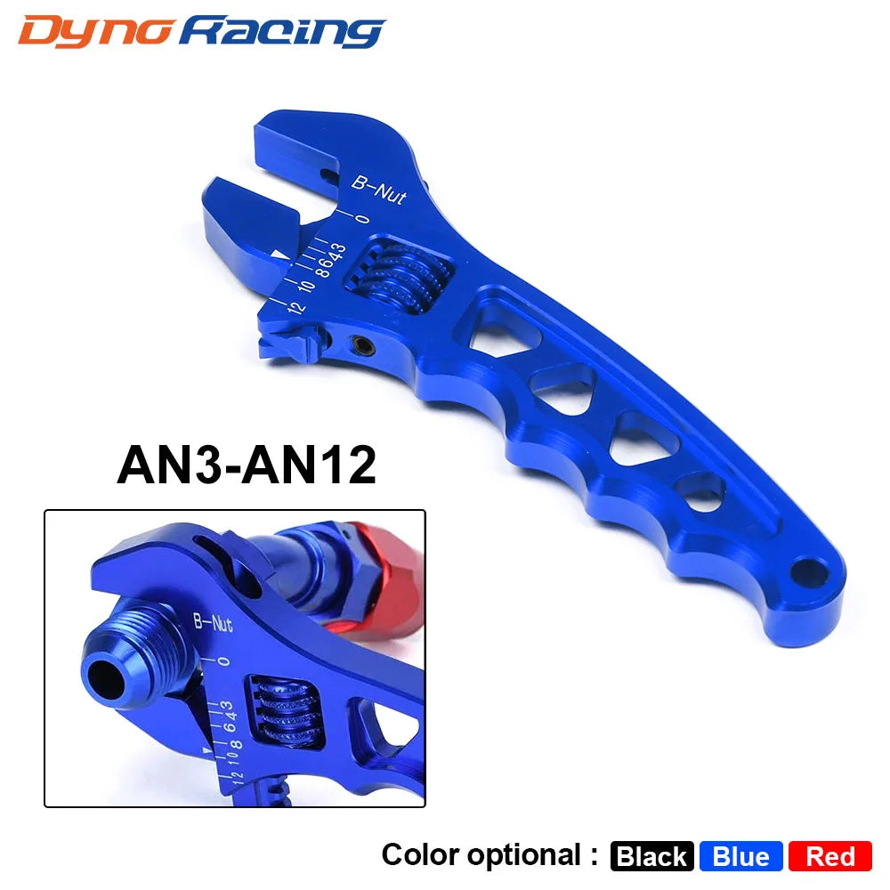 Adjustable Aluminum AN Wrench Hose Fitting Spanner Tool AN3-AN12 Blue/Red/Black