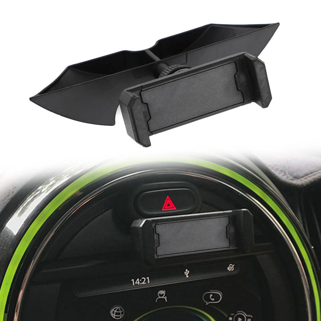 Artudatech For MINI Cooper Accessories F54 F55 F56 F57 F60 Black Car Phone Holder Dashboard Slot Mount Auto Interior f56 Parts