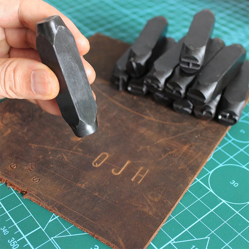 Letter&Number Stamp Punch Set Hardened Steel Metal Wood Leather Steel Punch Alphabet Letter Number Tool Leather craft Stamp
