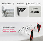 (1pair=2 piece) GU15A new universal 304 stainless steel alloy sound SPEAKER WALL bracket mount Audio stand hanger Load 15kg