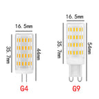 5pcs 12v 24V Dimmable LED lampada g4 G9 E14 BA15S led bulb Cool Warm White For Crystal Chandelier Replace 50w Halogen Lamp