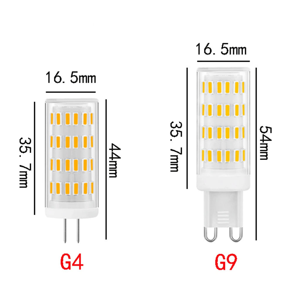 5pcs 12v 24V Dimmable LED lampada g4 G9 E14 BA15S led bulb Cool Warm White For Crystal Chandelier Replace 50w Halogen Lamp