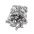 50Pcs-Pack High-Pressure Hose Crimp Tools Stainless Steel Sleeve Pipe Exhaust Connector 11.5MM -18MM Pipe Joiner