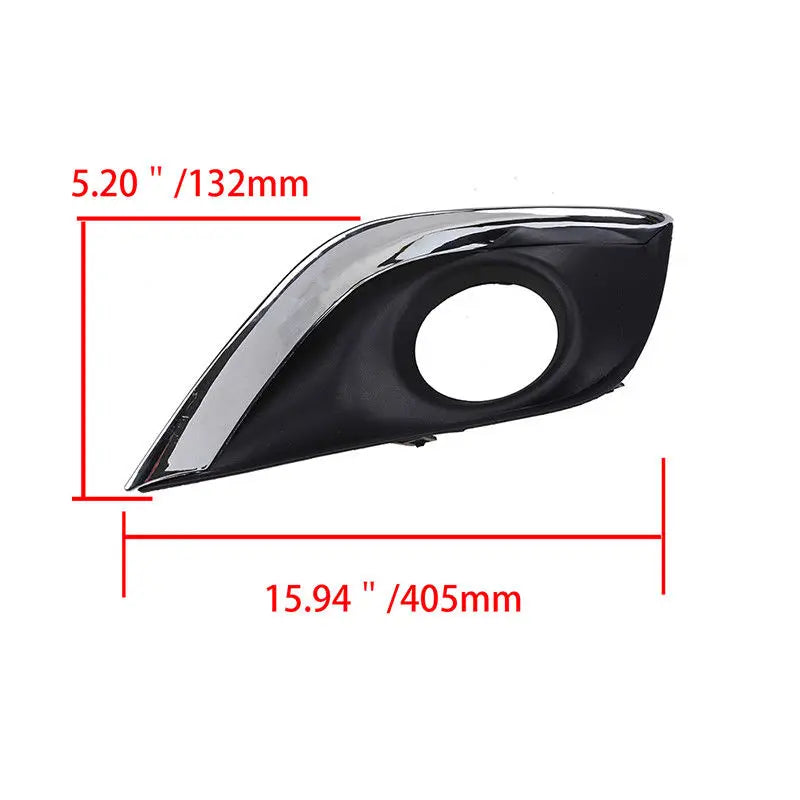 Fog Light Bezel Frame Cover for Nissan Versa 2015-2018, Left/Right/Pair, With/No Lamp Hole
