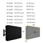 Weatherproof Dust-proof Outdoor TV Cover Beige 32" 36" 40" 46" 50" 55" 60" 65" Protect TV Screen Garden Patio Outdoor TV Cover