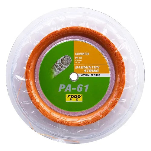 0.61mm super thin PA61 reel Badminton String 200m