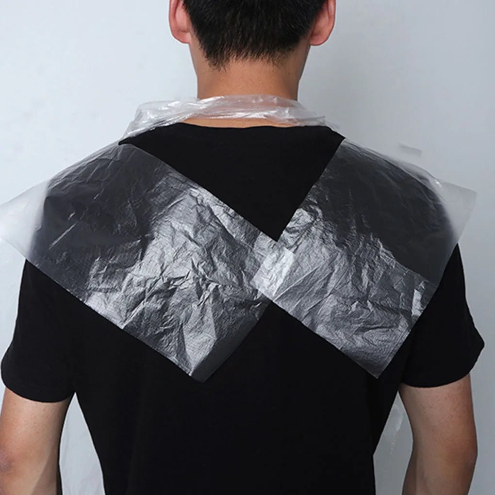 100/200/300PCS Disposable Hairdressing Cape Haircutting Hairstyling Transparent Barber Cloak Hair Dyeing Shawl 60*90cm