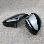 VW Golf 8 MK8 2020 Side Mirror Cover Caps Pair, Black, Blind Spot Assist Compatible