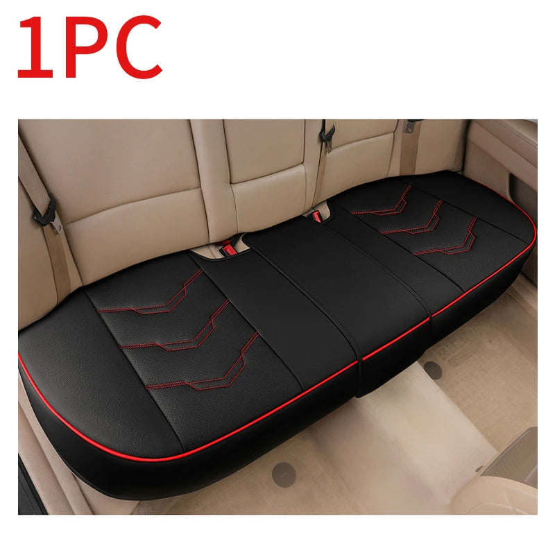 SEAMETAL Luxury Car Seat Cover PU Leather Seat Cushion Covers Universal Auto Interior Seats Protection Pad Mat Four Seasons