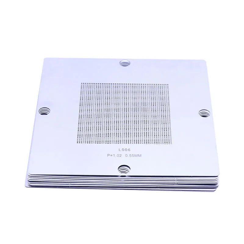 90*90MM BGA Reballing Kit Station 10pcs/lot 90mm Universal 0.3-0.76mm Stencils Template Holder Fixture Jig with Handle