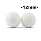 LOFCA 100Pcs/lot 12MM Round Shape Silicone Beads Used in jewelry making Necklace Bracelets Keychain Jewelry accessories