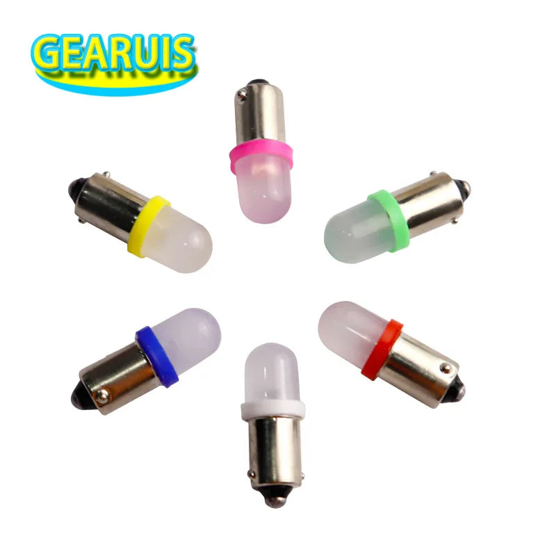 BA9S T4W #44/#47 LED Bulbs 6.3V AC/DC Non-Polarity Frosted Lens, 100pcs