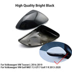 POLO Scirocco EOS Bora Jetta Beetle Passat Sagitar Car carbon fiber rear mirror cover For Volkswage VW Golf 6 Golf 5 Golf 7 CC