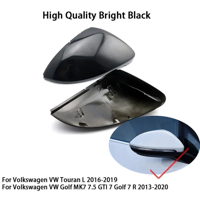 POLO Scirocco EOS Bora Jetta Beetle Passat Sagitar Car carbon fiber rear mirror cover For Volkswage VW Golf 6 Golf 5 Golf 7 CC