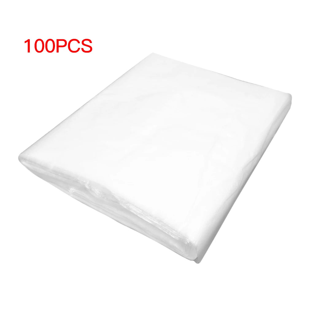 100/200/300PCS Disposable Hairdressing Cape Haircutting Hairstyling Transparent Barber Cloak Hair Dyeing Shawl 60*90cm