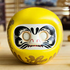 Japanese Ceramic Daruma Statue, Lucky Charm, Zen Ornament, Fengshui Figurine, Money Box, Home Tabletop Decoration, Gifts, 4"
