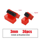 Letter&Number Stamp Punch Set Hardened Steel Metal Wood Leather Steel Punch Alphabet Letter Number Tool Leather craft Stamp